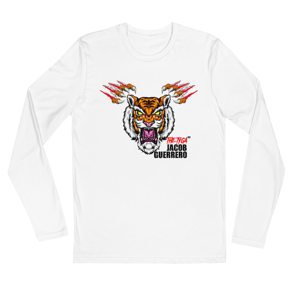 Jacob Long Sleeve Fitted Crew White